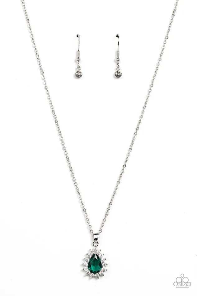 Paparazzi Accessories Necklaces A Guiding SOCIALITE Green Necklace Jewelry by Bretta