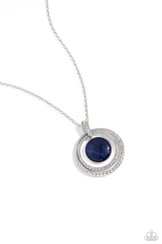 Paparazzi Accessories Necklaces Cats Eye Couture Blue Necklace Jewelry by Bretta