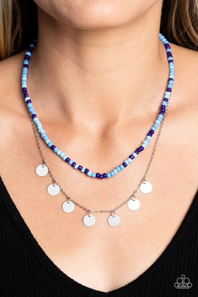 Paparazzi Accessories Necklaces Comet Candy Blue Necklace Jewelry by Bretta