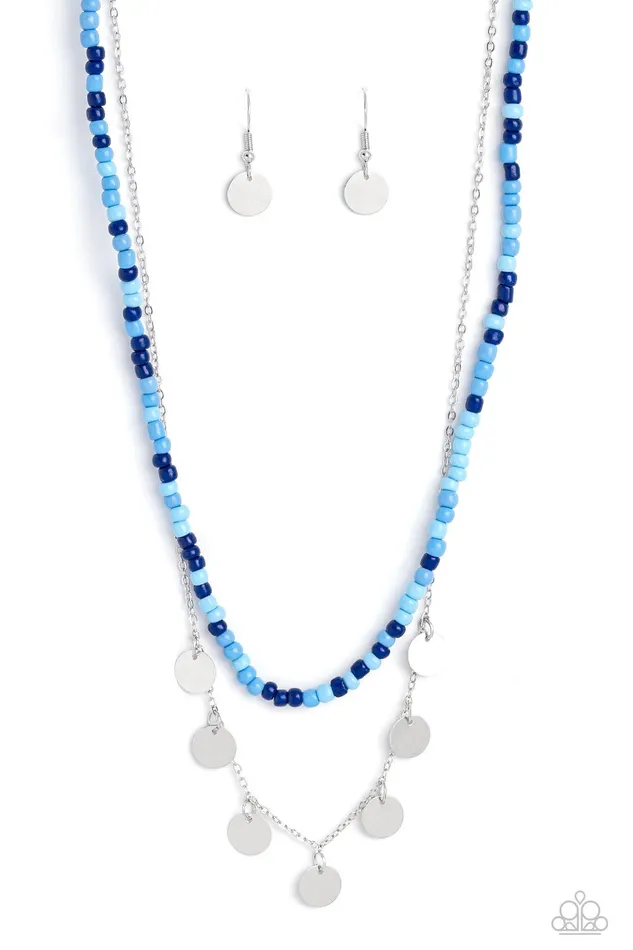 Paparazzi Accessories Necklaces Comet Candy Blue Necklace Jewelry by Bretta
