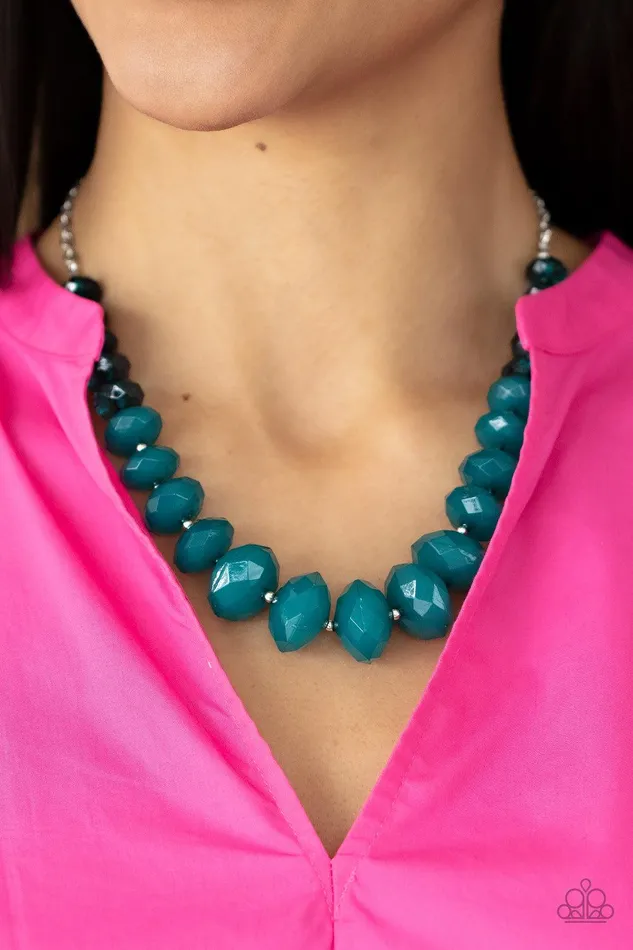 Paparazzi Accessories Necklaces HappyGLOWLucky Blue Necklace Jewelry by Bretta