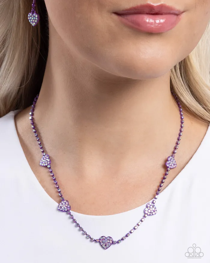 Paparazzi Accessories Necklaces Homecoming Hearts Purple Heart Necklace Jewelry by Bretta Paparazzi Accessories Necklaces Homecoming Hearts Purple Heart Necklace Jewelry by Bretta