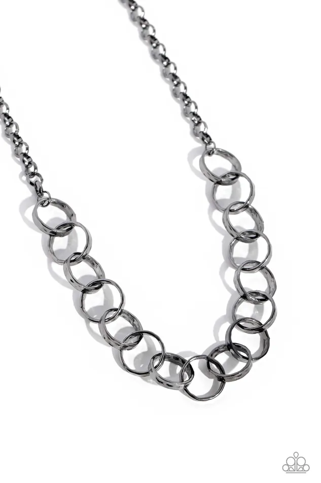 Paparazzi Accessories Necklaces Metro Medley Black Necklace Jewelry by Bretta
