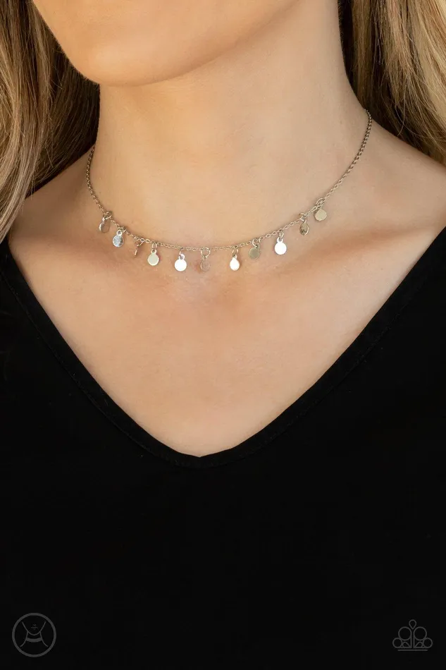 Paparazzi Accessories Necklaces Ready Set DISCO Silver Necklace Jewelry by Bretta Paparazzi Accessories Necklaces Ready Set DISCO Silver Necklace Jewelry by Bretta
