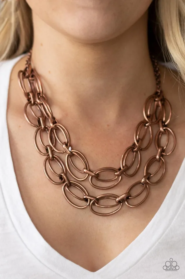 Paparazzi Accessories Necklaces Status Quo Copper Necklace Jewelry by Bretta