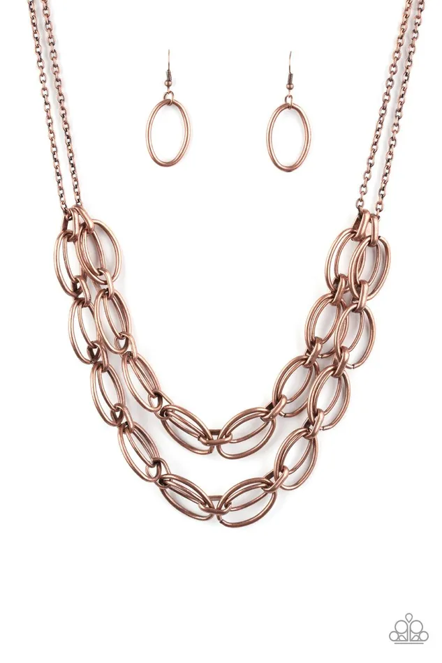 Paparazzi Accessories Necklaces Status Quo Copper Necklace Jewelry by Bretta