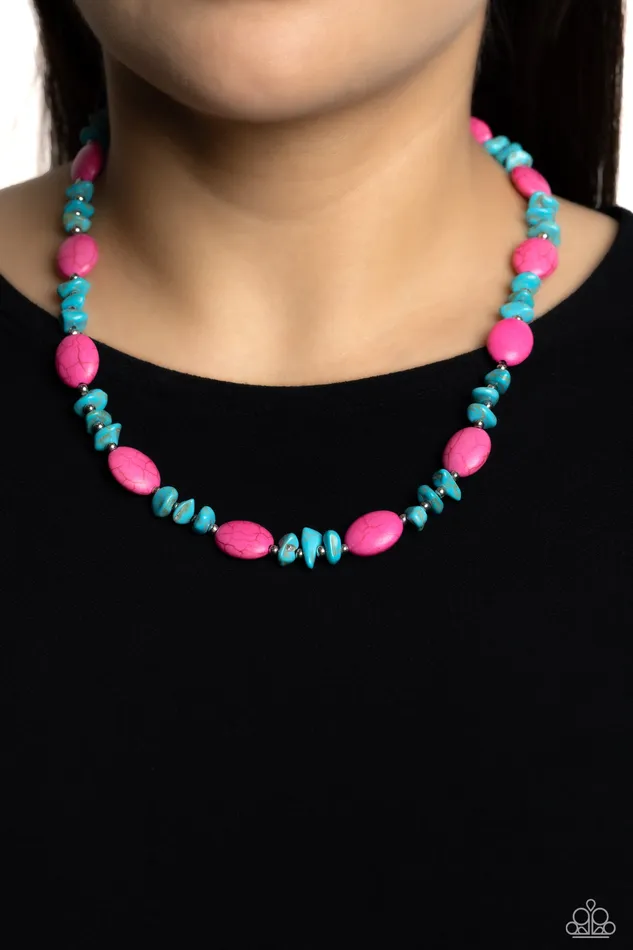 Paparazzi Accessories Necklaces Stone Age Showcase Pink Necklace Jewelry by Bretta Paparazzi Accessories Necklaces Stone Age Showcase Pink Necklace Jewelry by Bretta