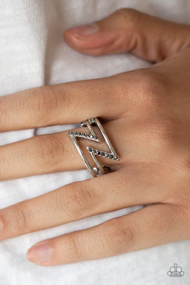 Paparazzi Accessories Rings 5th Avenue Flash Silver Ring Jewelry by Bretta