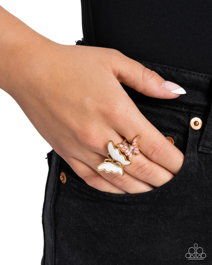 Paparazzi Accessories Rings Dueling Decadence Gold Ring Jewelry by Bretta