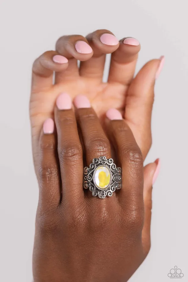 Paparazzi Accessories Rings Fairytale Fanatic Yellow Ring Jewelry by Bretta