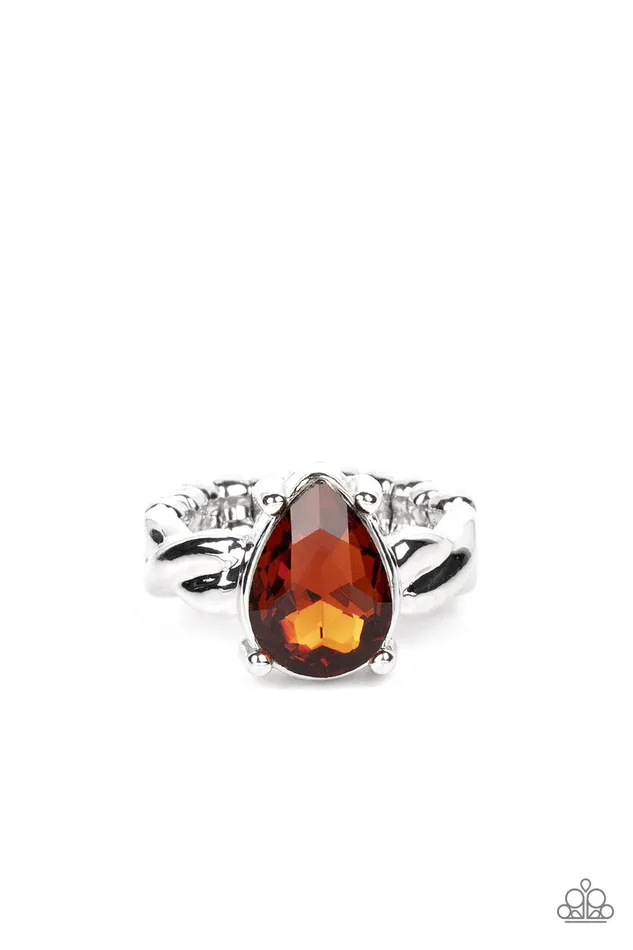 Paparazzi Accessories Rings Law of Attraction Brown Ring Jewelry by Bretta
