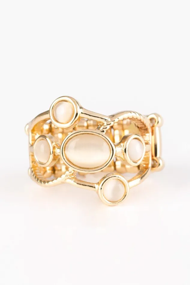 Paparazzi Accessories Rings Moon Mood Gold Ring Jewelry by Bretta