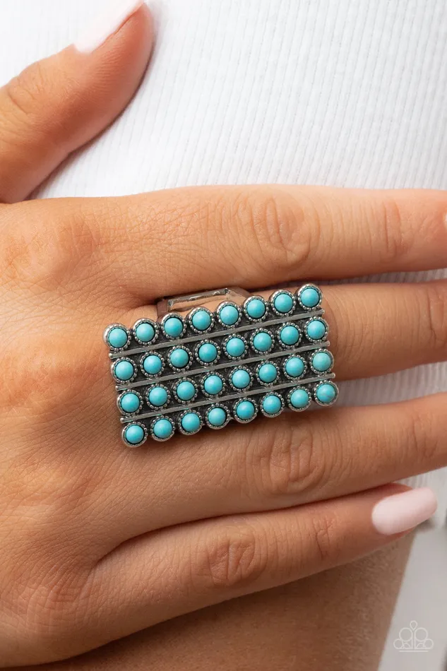 Paparazzi Accessories Rings Pack Your SADDLEBAGS Blue Ring Jewelry by Bretta