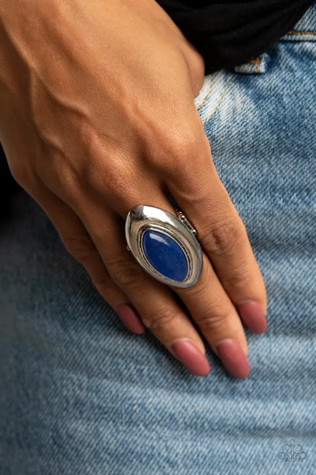 Paparazzi Accessories Rings Sahara Seer Blue Ring Jewelry by Bretta