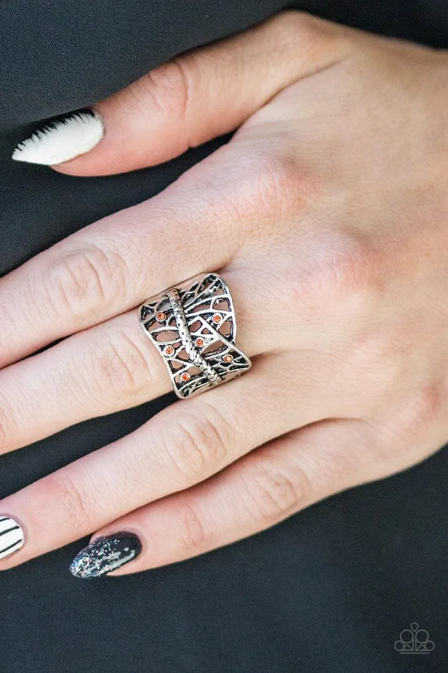 Paparazzi Accessories Rings Stage Struck Orange Ring Jewelry by Bretta