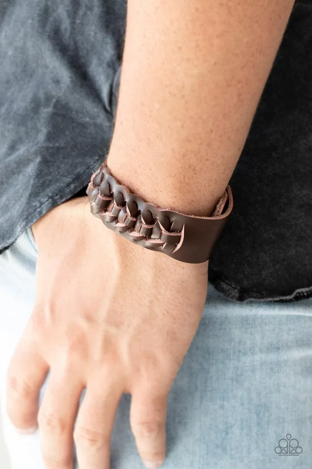 Paparazzi Accessories Rustle Up Brown Urban Bracelet Jewelry by Bretta Bracelets Paparazzi Accessories Rustle Up Brown Urban Bracelet Jewelry by Bretta Bracelets