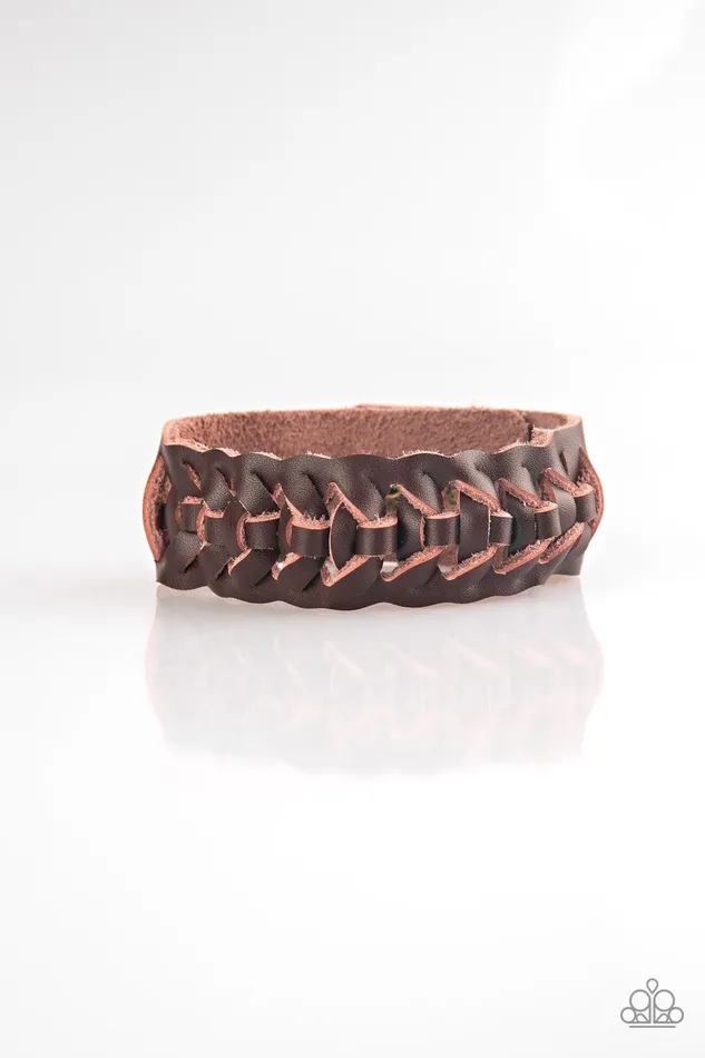 Paparazzi Accessories Rustle Up Brown Urban Bracelet Jewelry by Bretta Bracelets