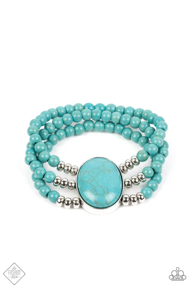 Paparazzi Accessories Stone Pools Blue Bracelet Jewelry by Bretta Bracelets
