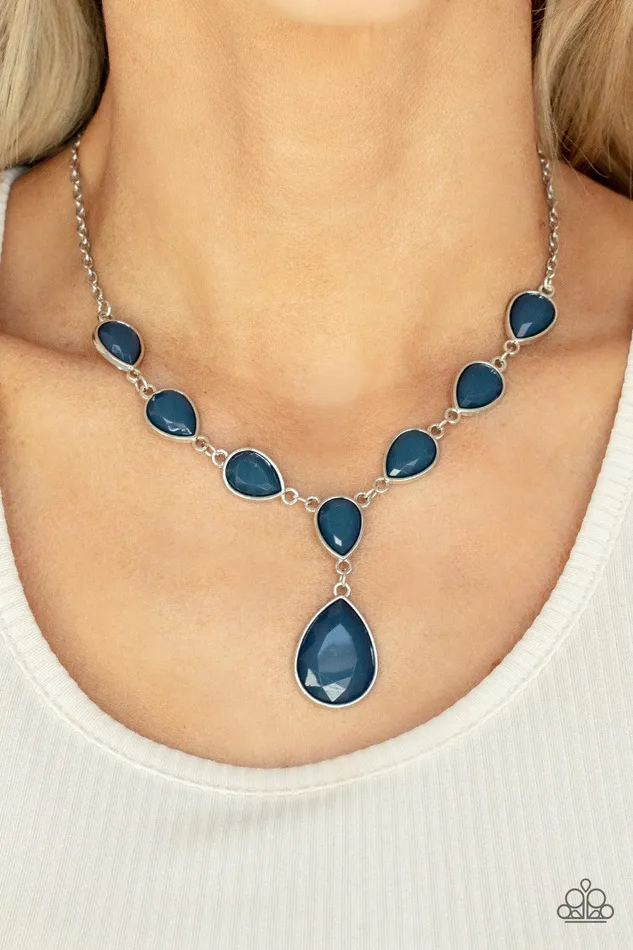Party Paradise Blue Necklace Jewelry by Bretta Paparazzi Accessories Necklaces