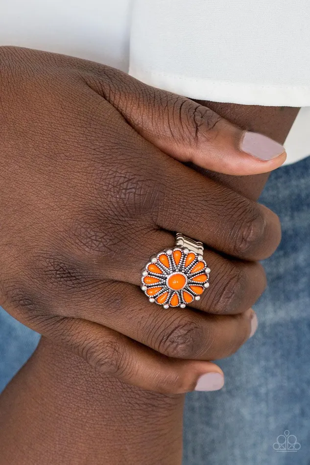 Poppy Poptastic Orange Ring Jewelry by Bretta Paparazzi Accessories Rings