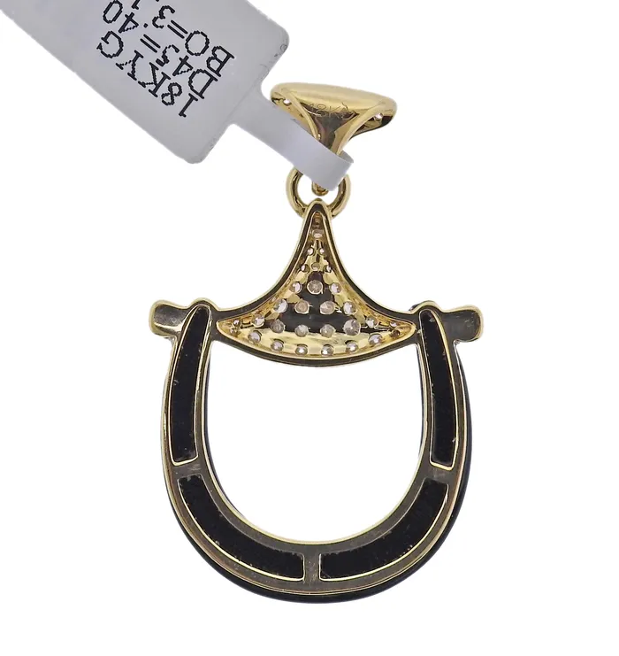 PreStyled Sets Doves Doron Paloma Doves Doron Paloma Diamond Gold Onyx Horsebit Pendant PreStyled Sets Doves Doron Paloma Doves Doron Paloma Diamond Gold Onyx Horsebit Pendant