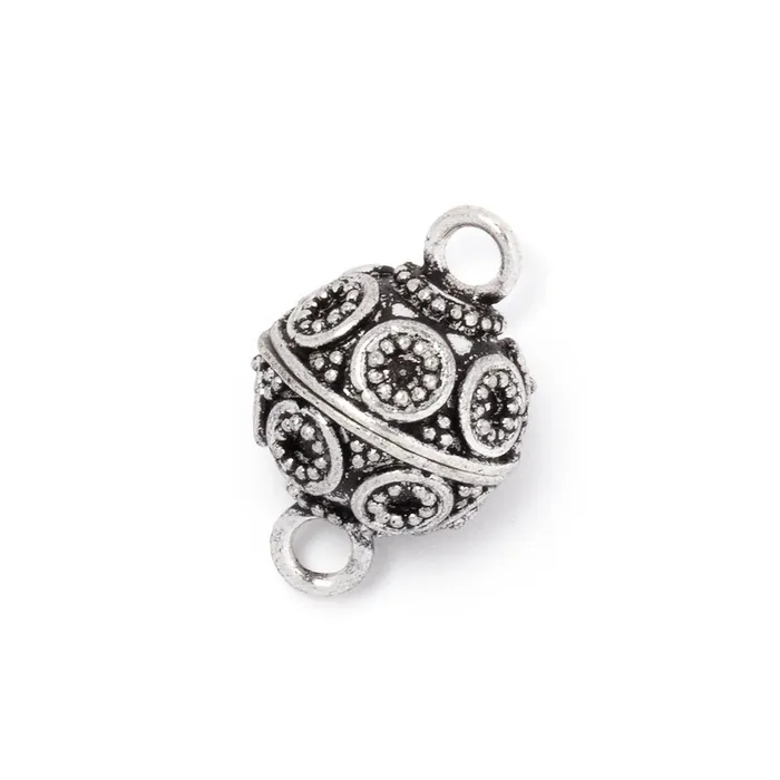 Rings Beadsofcambaycom 12mm Antiqued Sterling Silver Miligrain Circle Magnetic Clasp 1 piece Rings Beadsofcambaycom 12mm Antiqued Sterling Silver Miligrain Circle Magnetic Clasp 1 piece