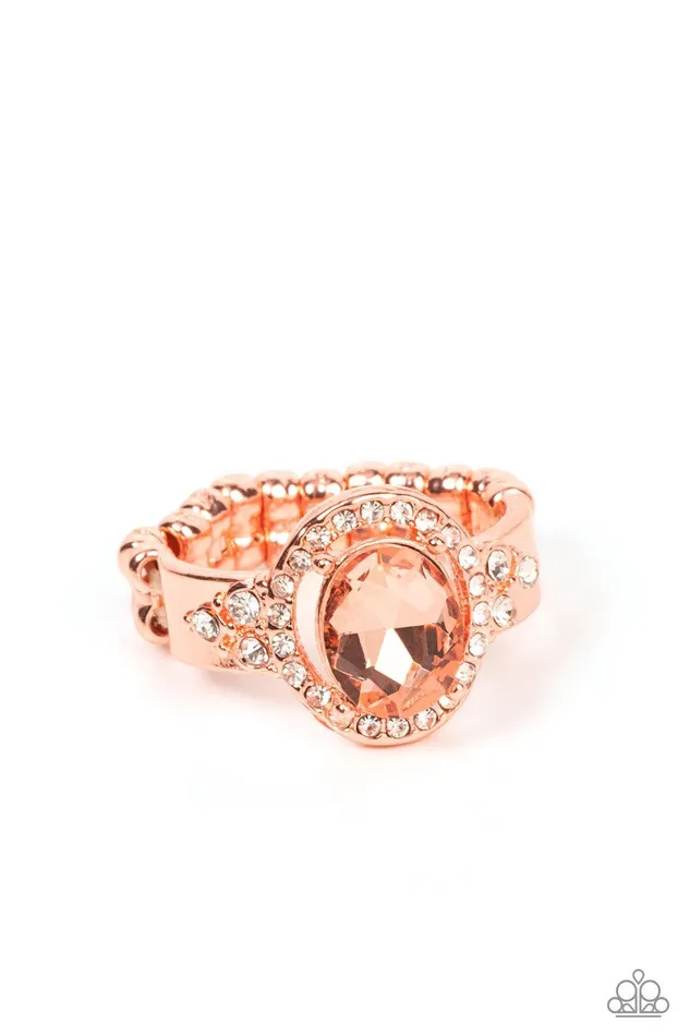 Rings Dazzling I Dos Copper Ring Jewelry by Bretta Paparazzi Accessories