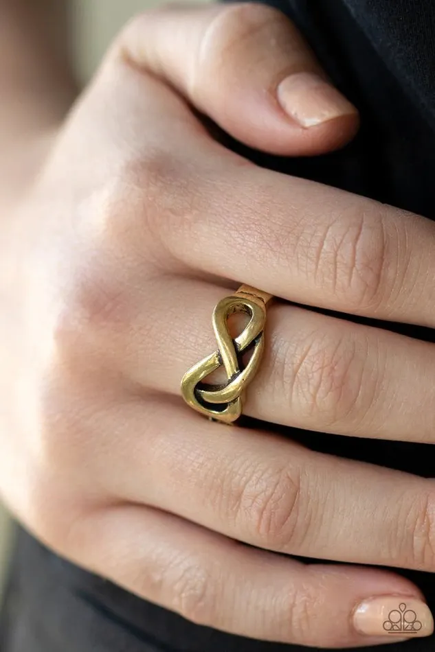 Rings Infinitely Industrial Brass Ring Jewelry By Bretta Paparazzi Accessories
