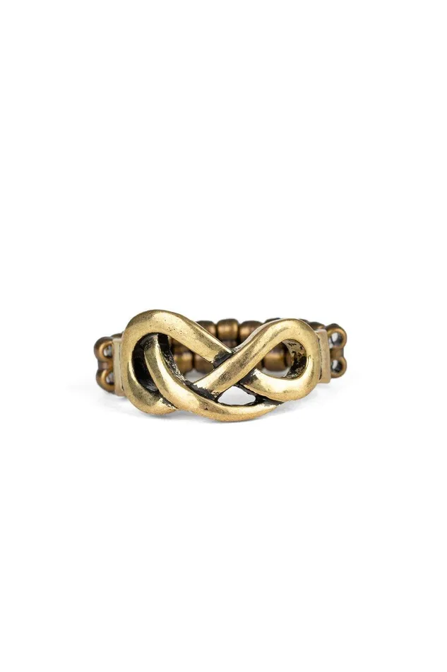 Rings Infinitely Industrial Brass Ring Jewelry By Bretta Paparazzi Accessories