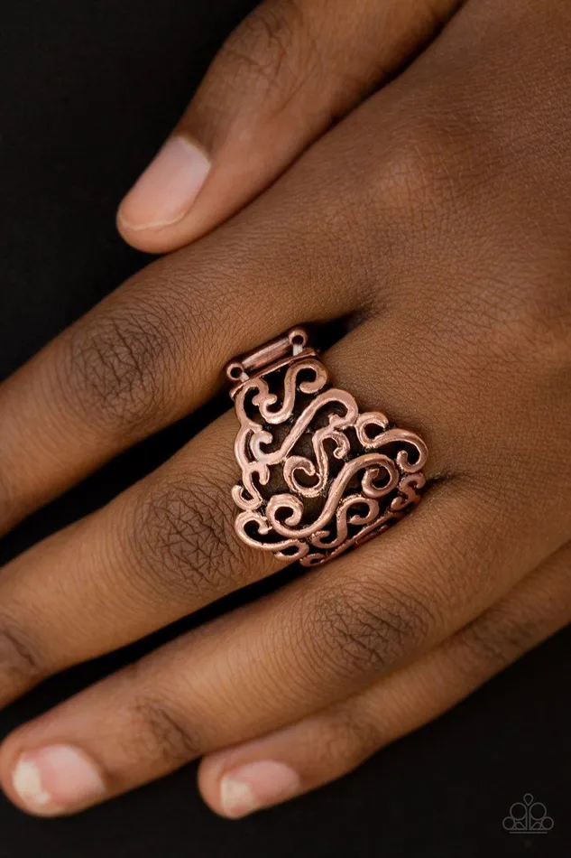 Rings Paparazzi Accessories Dizzy Demure Copper Ring Jewelry By Bretta