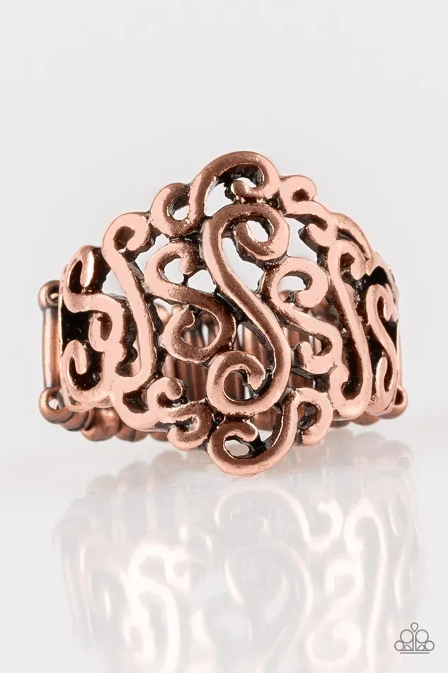Rings Paparazzi Accessories Dizzy Demure Copper Ring Jewelry By Bretta