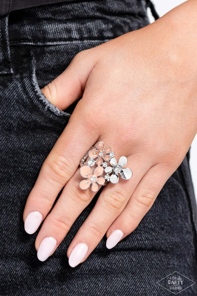 Rings Paparazzi Accessories How Does Your Garden Grow Orange Ring Jewelry by Bretta
