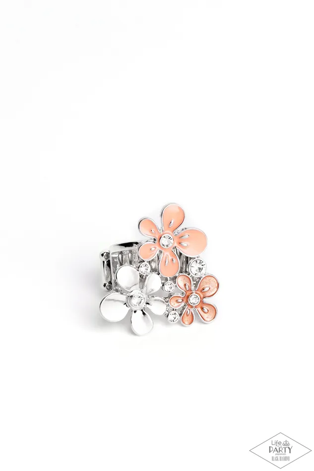 Rings Paparazzi Accessories How Does Your Garden Grow Orange Ring Jewelry by Bretta