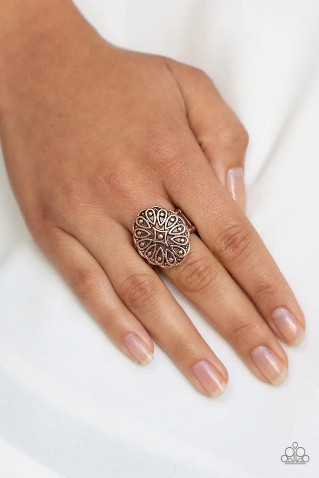 Rings Paparazzi Accessories Modern Mandala Copper Ring Jewelry by Bretta