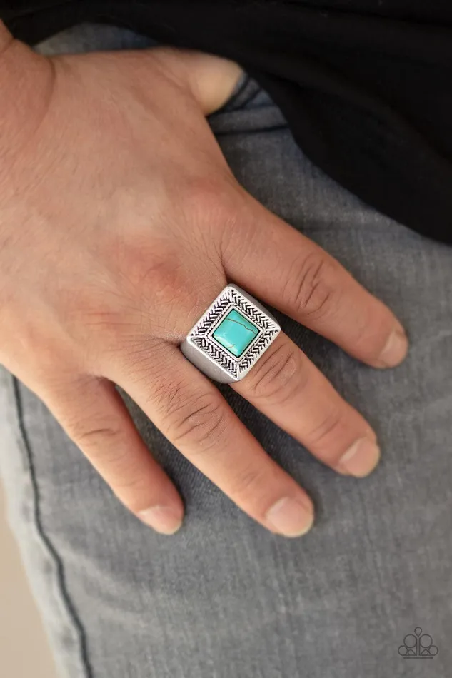 Rings Paparazzi Accessories The Wrangler Blue Ring Jewelry by Bretta