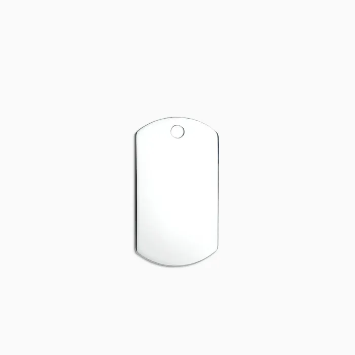 Rings Sandy Steven Engravers Engravable Mens FlatEdge Sterling Silver Dog Tag Slider Large Rings Sandy Steven Engravers Engravable Mens FlatEdge Sterling Silver Dog Tag Slider Large