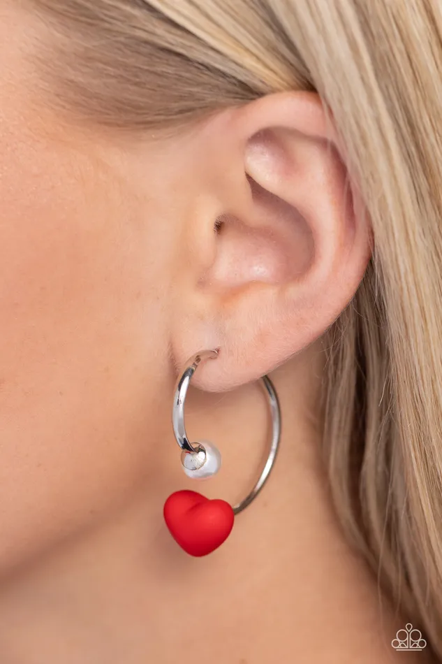 Romantic Representative Red Earrings Jewelry by Bretta Paparazzi Accessories Earrings Romantic Representative Red Earrings Jewelry by Bretta Paparazzi Accessories Earrings