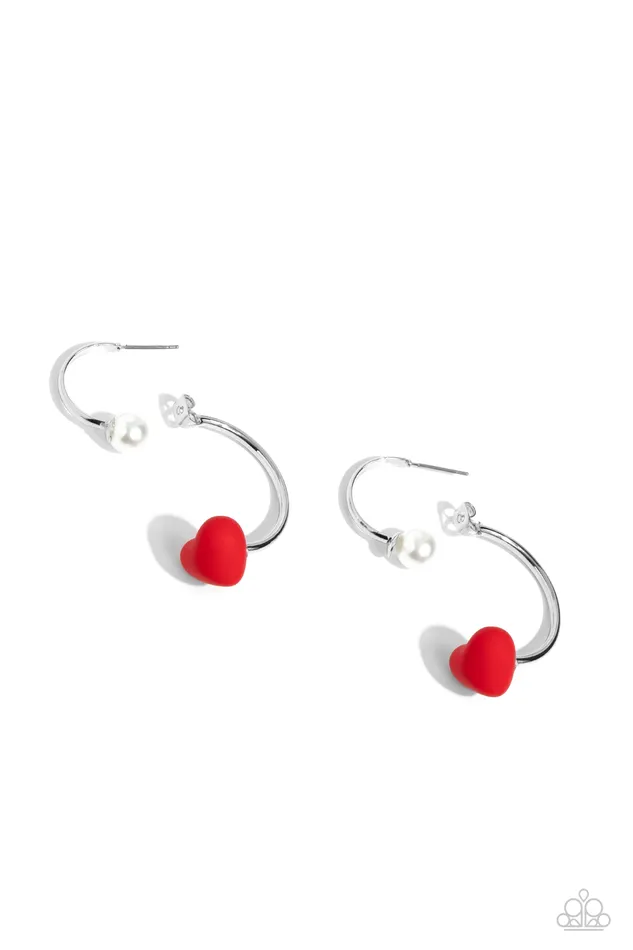 Romantic Representative Red Earrings Jewelry by Bretta Paparazzi Accessories Earrings