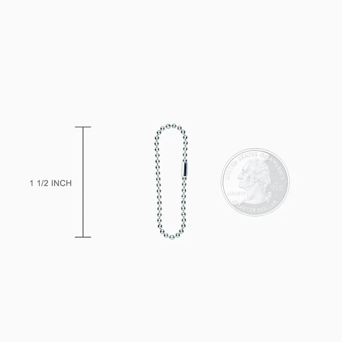 Sandy Steven Engravers Engravable Mens Double FlatEdge Sterling Silver Dog Tag Slider Necklace with Ball Chain and Extension Loop Medium Necklaces