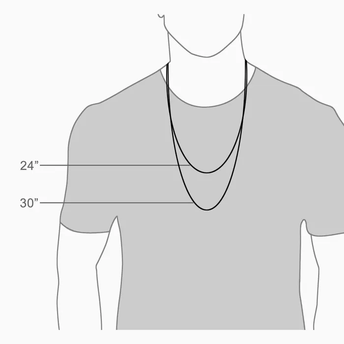 Sandy Steven Engravers Engravable Mens Double FlatEdge Sterling Silver Dog Tag Slider Necklace with Ball Chain and Extension Loop Medium Necklaces