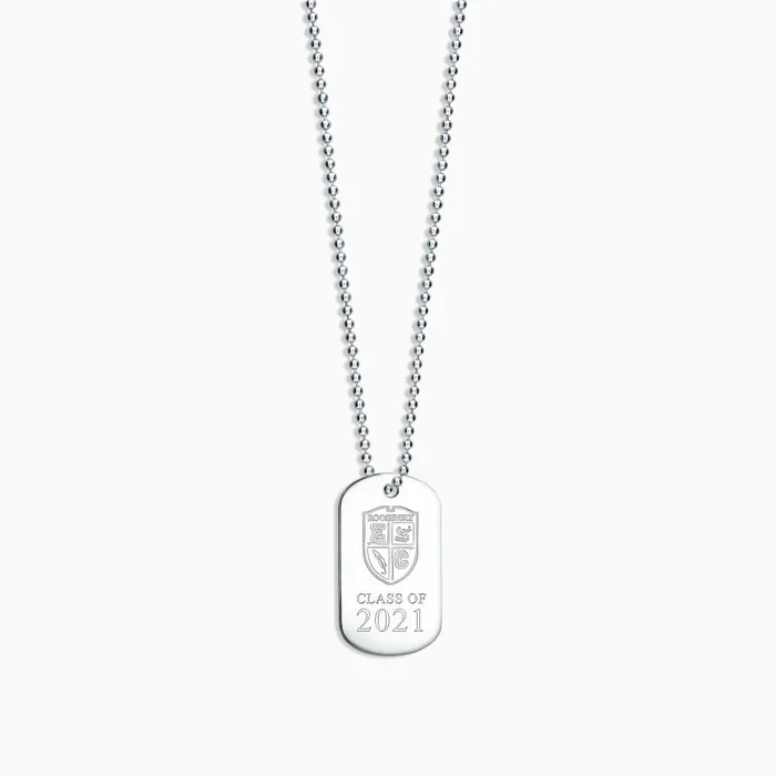 Sandy Steven Engravers Necklaces Engravable Mens Sterling Silver Custom Graduation Dog Tag Slider Necklace with Ball Chain Medium Sandy Steven Engravers Necklaces Engravable Mens Sterling Silver Custom Graduation Dog Tag Slider Necklace with Ball Chain Medium
