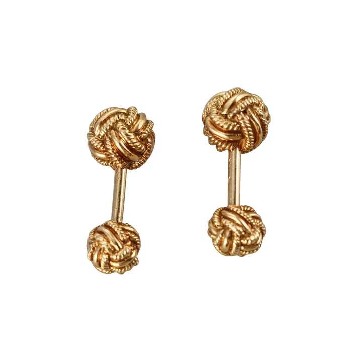 Schlumberger Bracelets Jean Schlumberger Woven Knot Gold Cufflinks