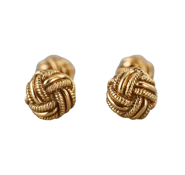 Schlumberger Bracelets Jean Schlumberger Woven Knot Gold Cufflinks