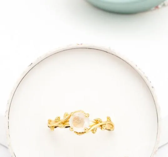 Starfish Project Rings Vine Moonstone Gold RingFair Trade Gives Women Freedom