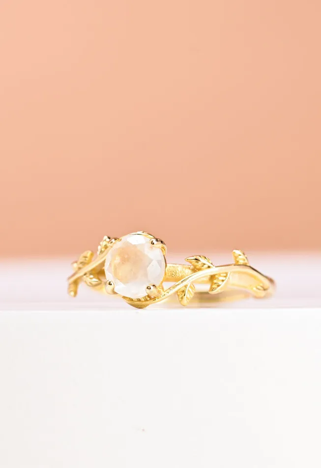 Starfish Project Rings Vine Moonstone Gold RingFair Trade Gives Women Freedom