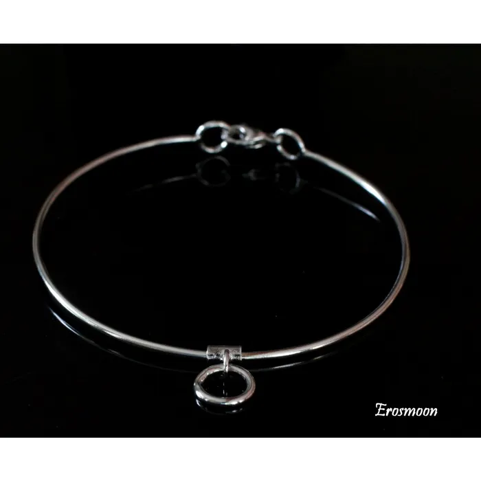 STERLING SILVER O RING BRACELET Erosmoon Rings