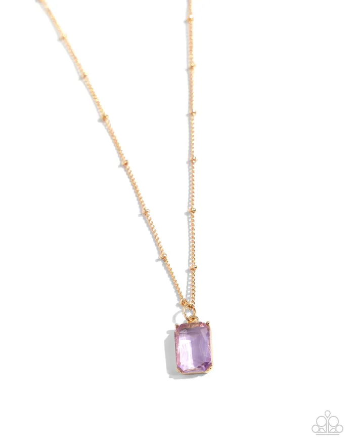 Suave Simplicity Purple Necklace Jewelry by Bretta Paparazzi Accessories Necklaces