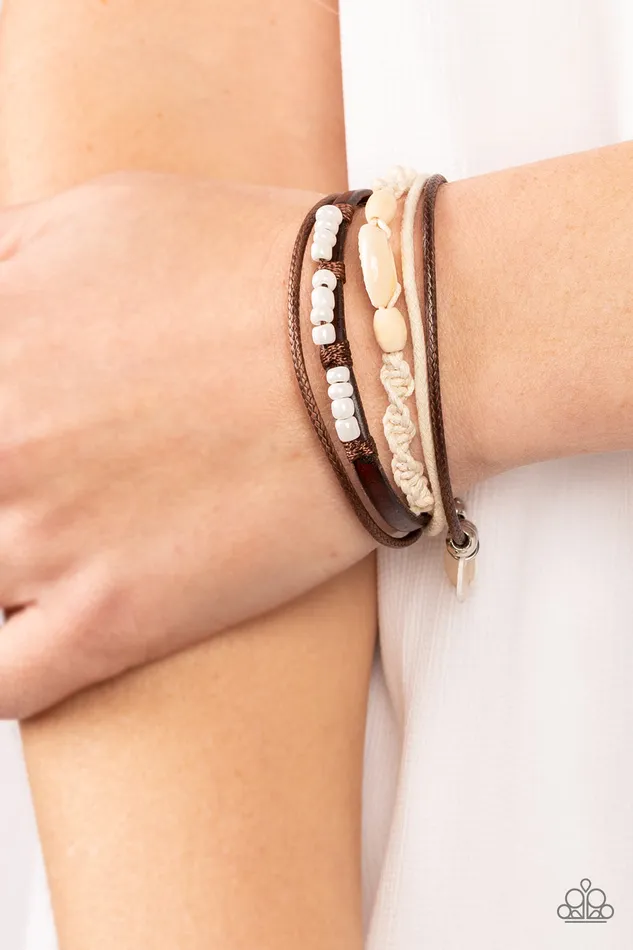 Tidal Dream White Urban Bracelet Jewelry by Bretta Paparazzi Accessories Bracelets Tidal Dream White Urban Bracelet Jewelry by Bretta Paparazzi Accessories Bracelets