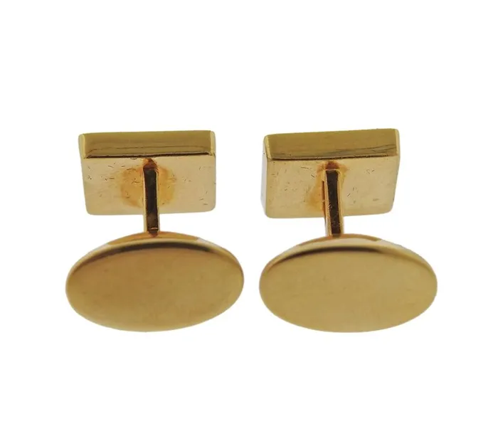 Tiffany Co Necklaces Tiffany Co MotherofPearl Onyx Inlay Gold Cufflinks