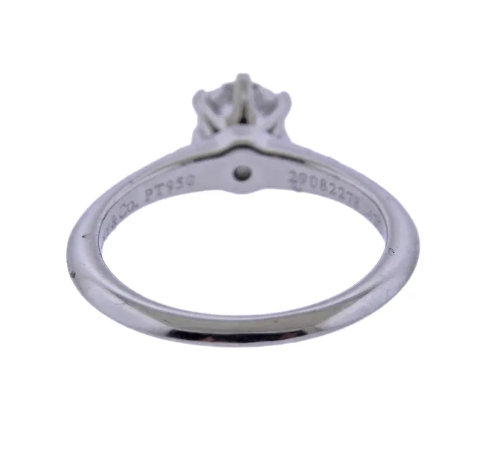 Tiffany Co Rings Tiffany Co 042ct F SI1 Diamond Platinum Engagement Ring